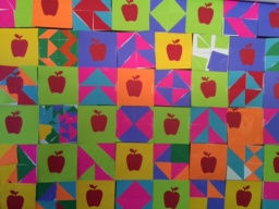Picture of completed Fraction Quilt project