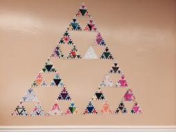 Picture of completed Sierpinski Triangle project