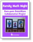 Pom-pom Pointillism image