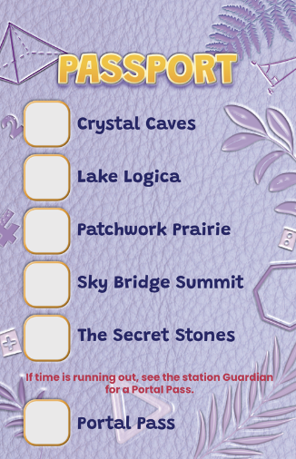 Earn a passport sticker at each land